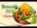 Broccoli Crunch Salad Recipe :: Vegan