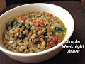 EASY Lentil Soup w/ Sun-dried Tomatoes & Spinach Recipe | Vegan Dinner