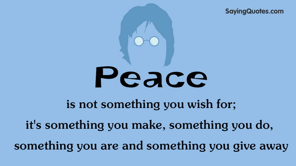 peace quotes by john lennon