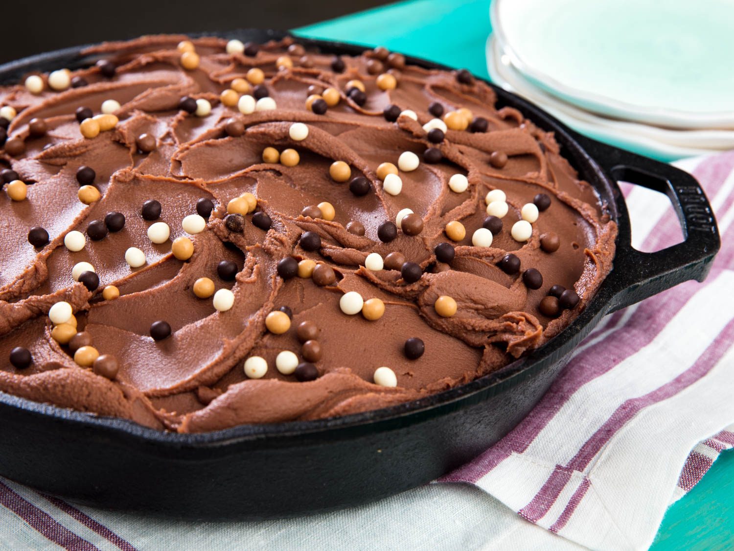 Chocolate Skillet Cake With Milk Chocolate Frosting